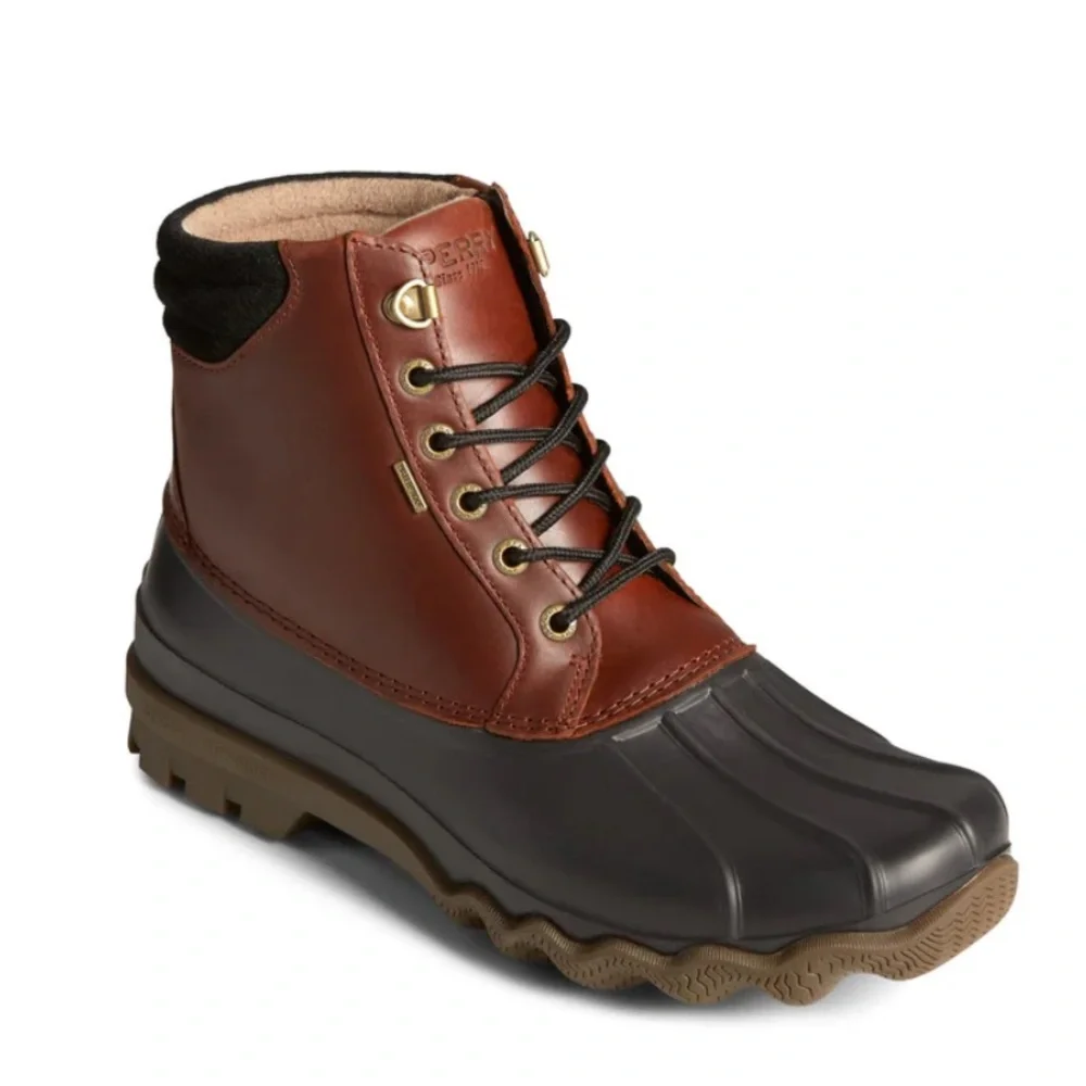 Sperry Avenue Leather Rubber Duck Boots. Size 13.